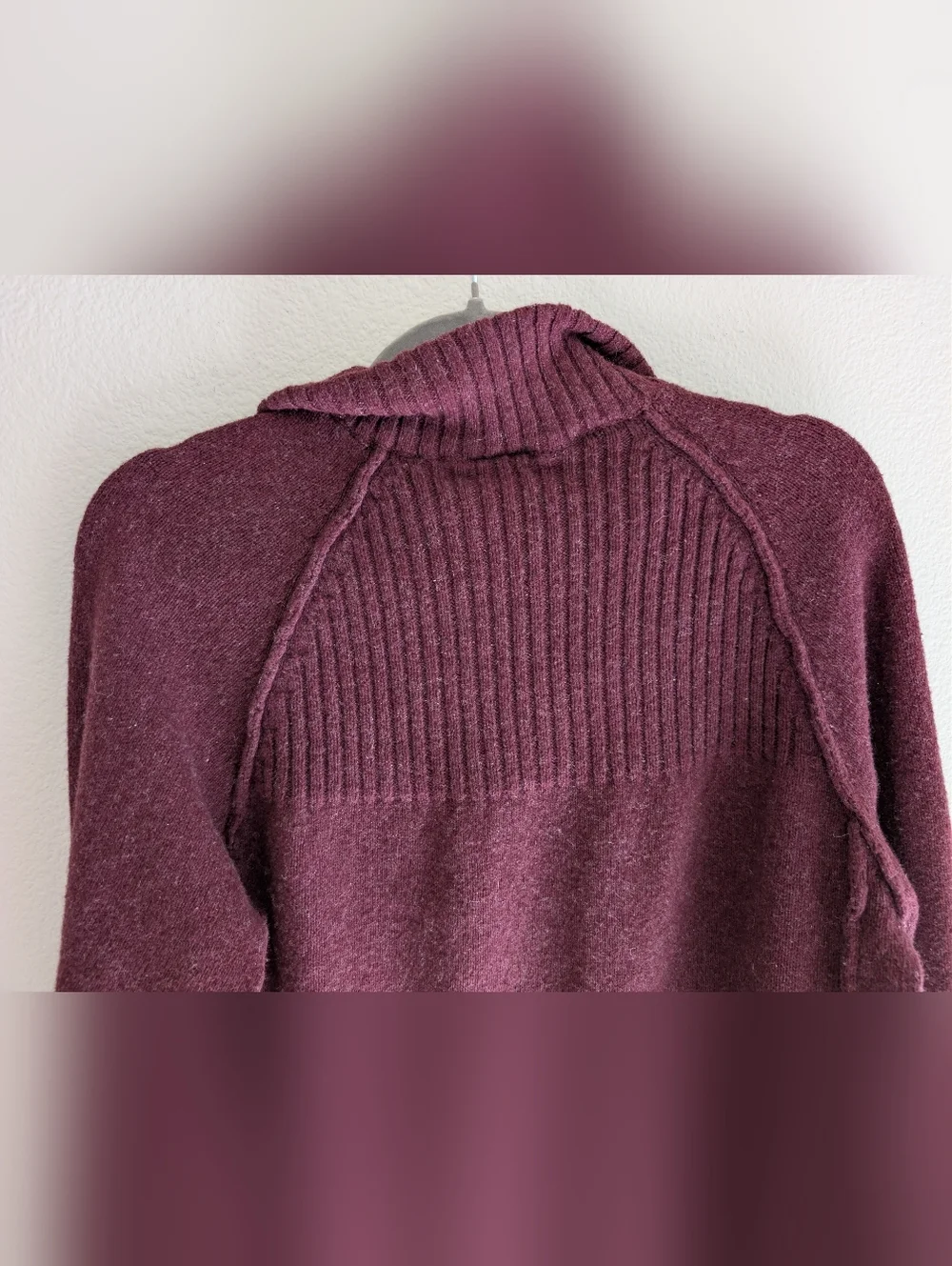 Columbia Wool Quarter Zip-Up Sweater Size Medium